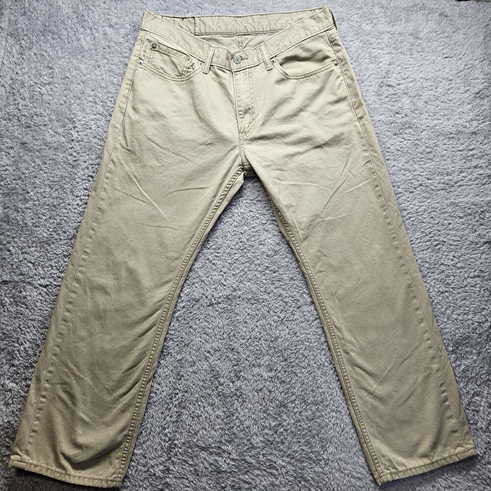 Levis Tan 559 Jeans Mens 34x30 Relaxed Straight Leg Khaki Casual Neutral